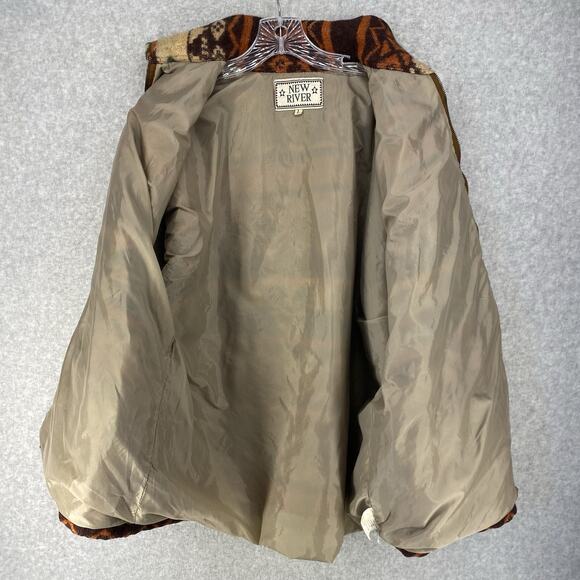 🔥 New River Wool Blend Jacket 🧥 L Western Aztec Vibes - Picture 3 of 12